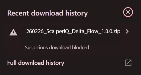 Chrome download warning — Suspicious download blocked