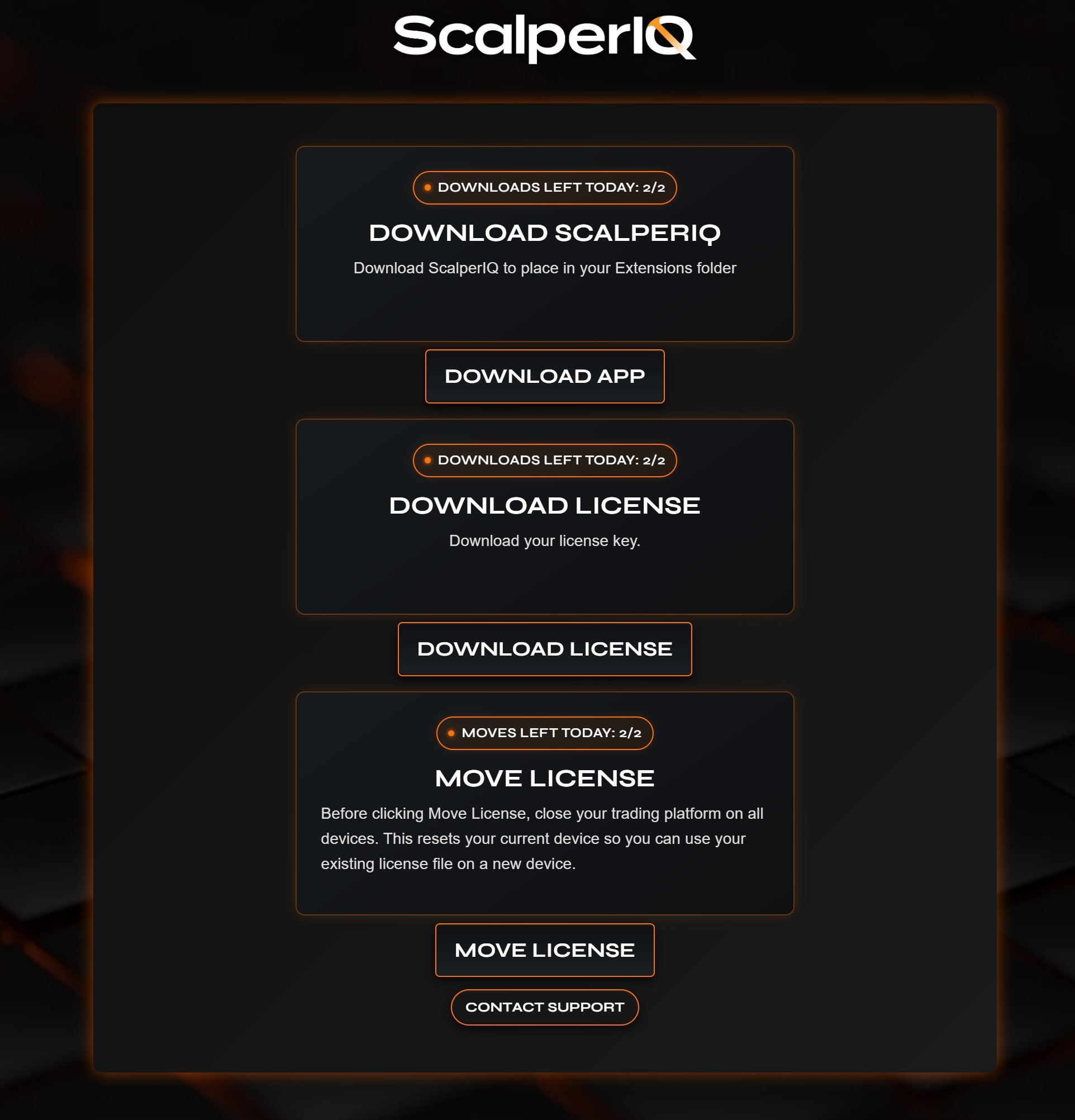 Portal dashboard